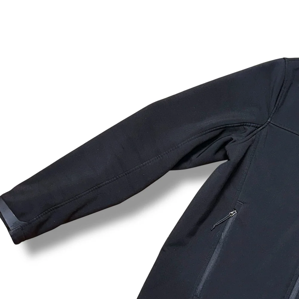The North Face Mens Apex Chromium Thermal Black Soft Shell Jacket Small Full Zip